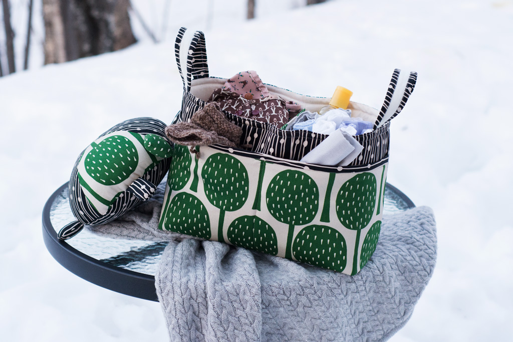 How to sew a Divided Fabric Basket, DIY Fabric Basket