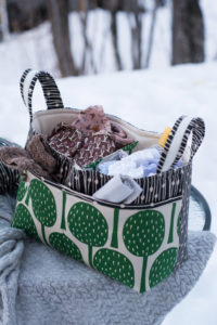 Sew Mariefleur Bonnie Buttermilk Noodlehead Divided Basket